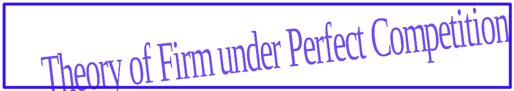 theory of firm under perfect competition